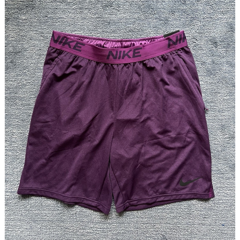 NIKE Men's short Large standard Fit Purple DRI-FIT New‎